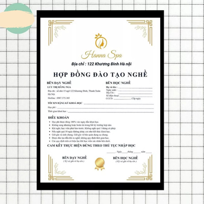 Hợp Đồng  In Theo Yêu Cầu Miễn Phí Thiết Kế